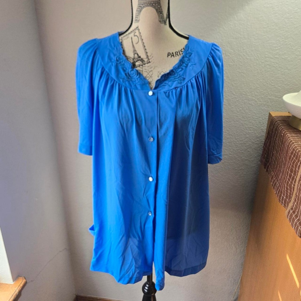 Shadowline Blue Button Up